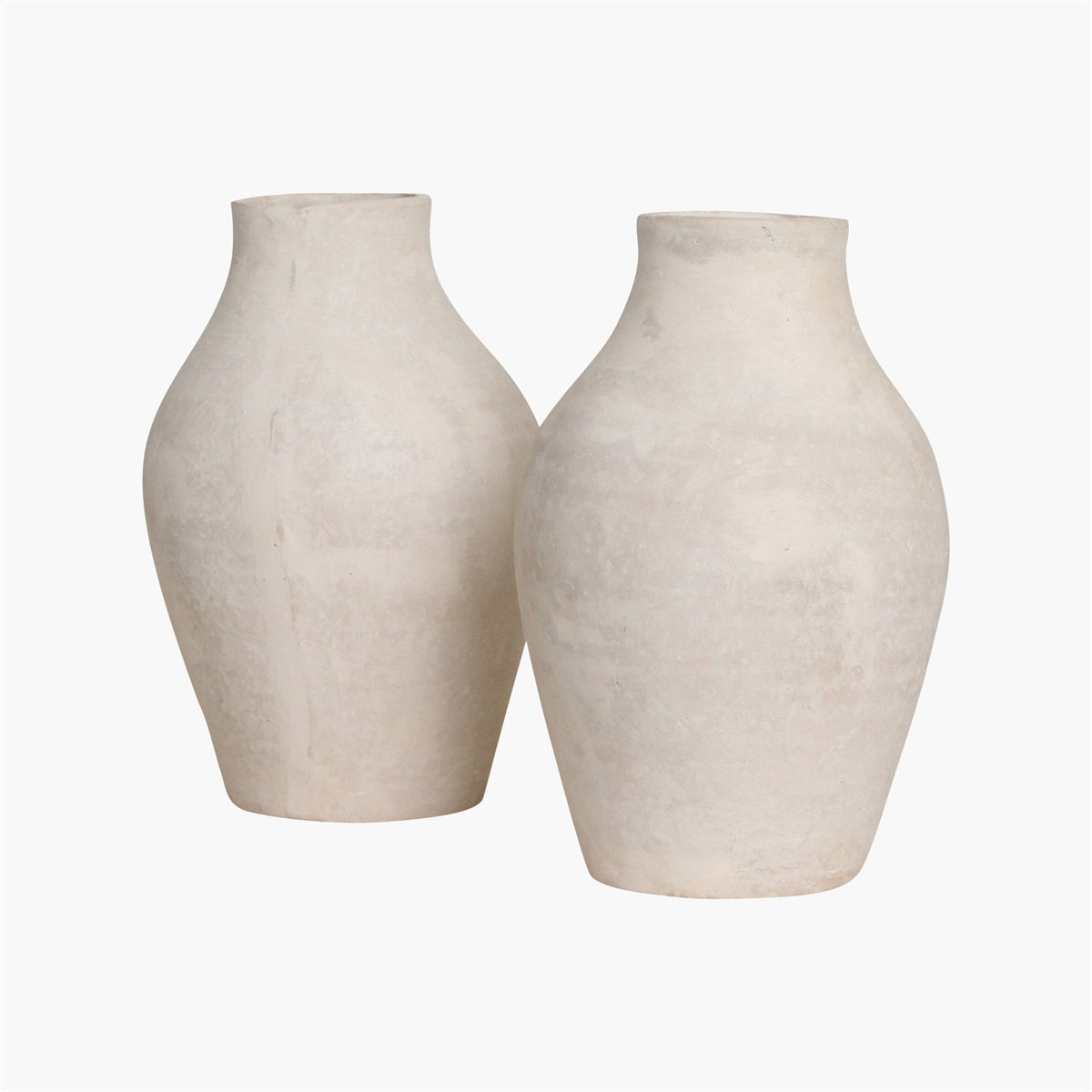 Raw Materials Chalk Vase Sayala White Papermache and Chalkpowder