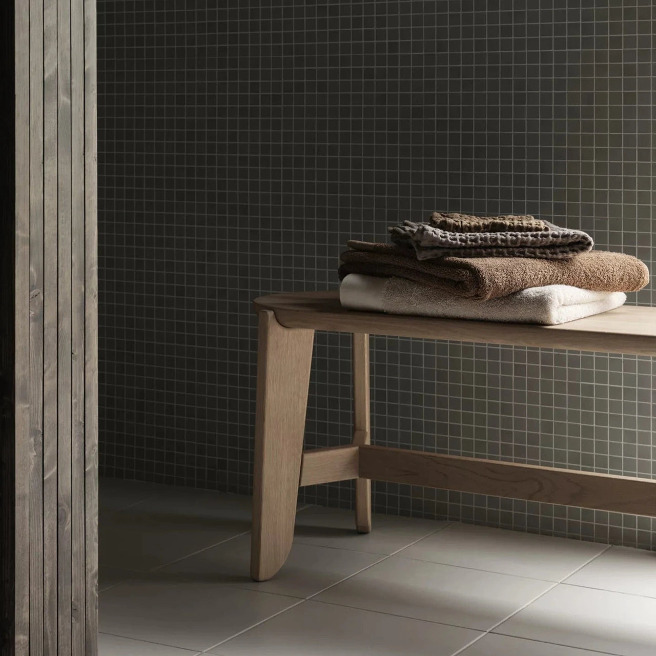 Bath Towel -RIVA- Tan - 70 x 140 cm