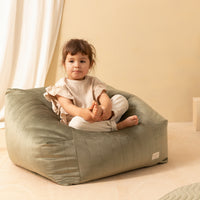 Thumbnail for Nobodinoz Chelsea Velvet Beanbag - Olive Green 8435574921147