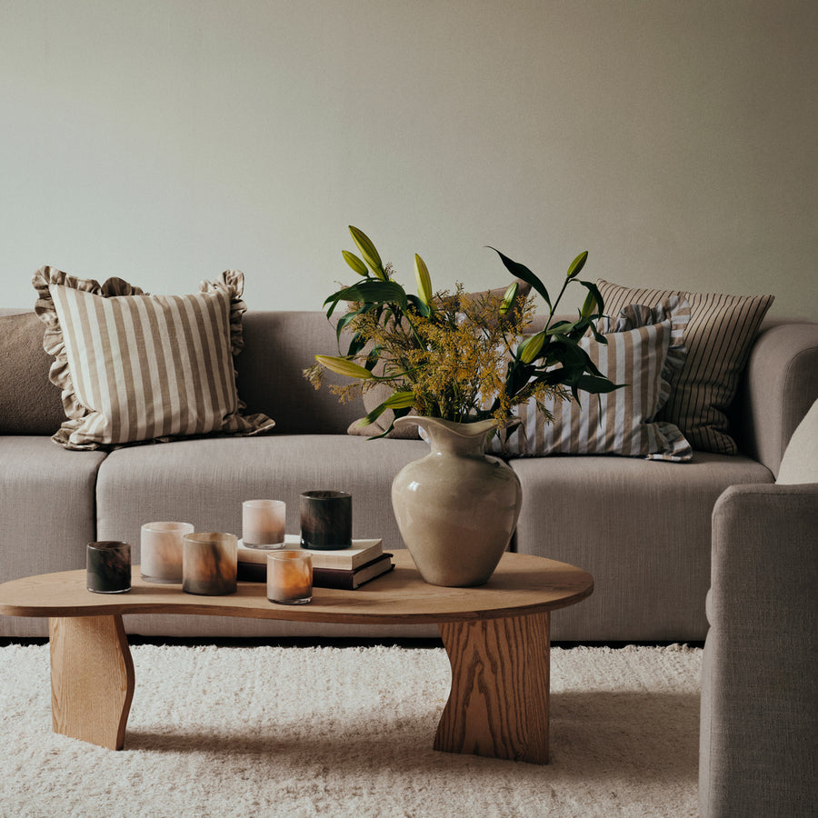 Ina Cushion Cover Brown Kelp Two Sizes