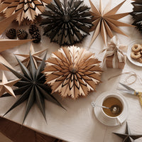 Thumbnail for Wooden Star Decoration Venok Three Sizes - Natural