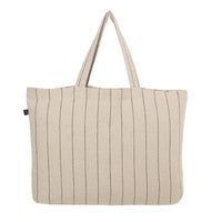 Thumbnail for Calvi II Tote Shopper Linen Cotton - Natural Stripe