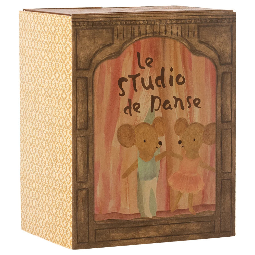 Pre order Ballet Mice In Dance Studio, Little Sister And Brother