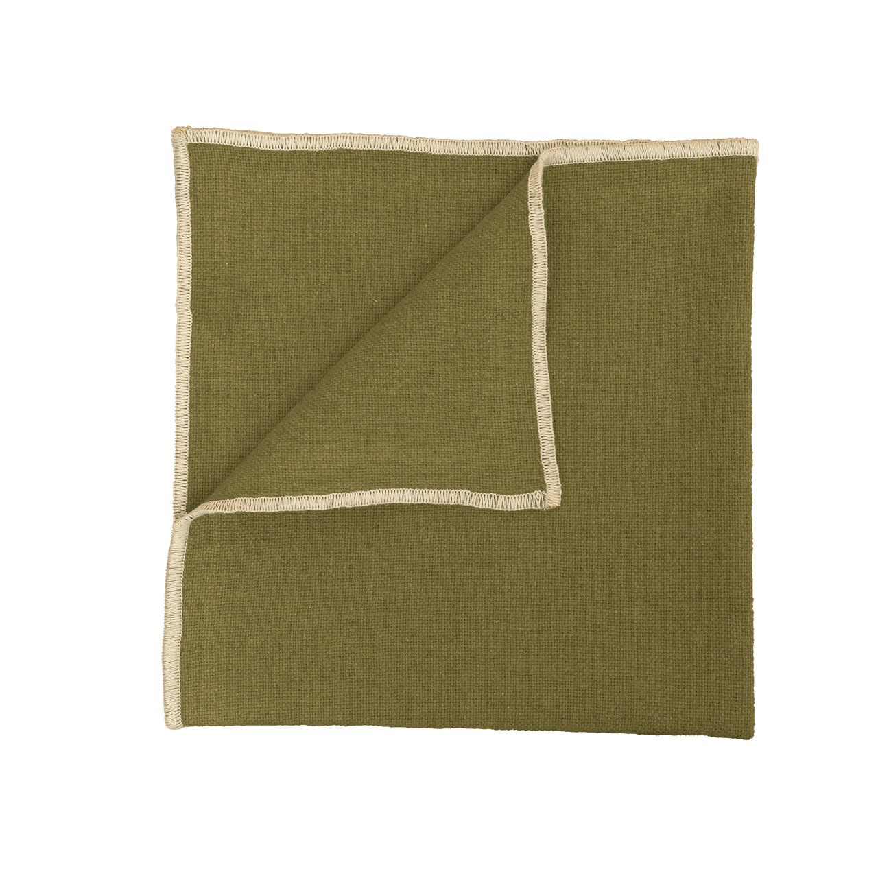 Napkin Linen Cotton CORTE - Olive - 40 x 40cm