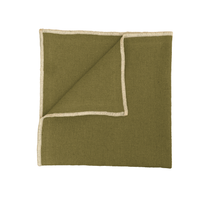 Thumbnail for Napkin Linen Cotton CORTE - Olive - 40 x 40cm