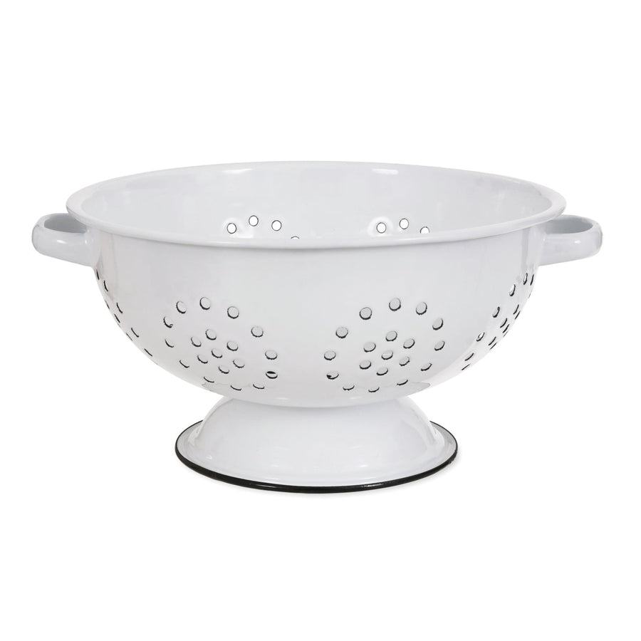 Enamel Colander White