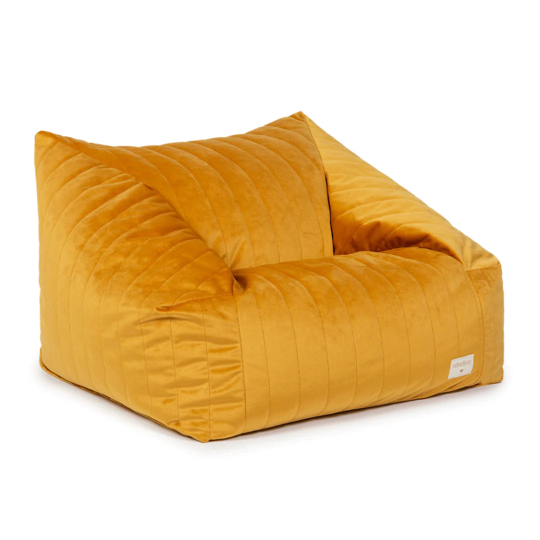 Chelsea Velvet Beanbag - Farniente Yellow