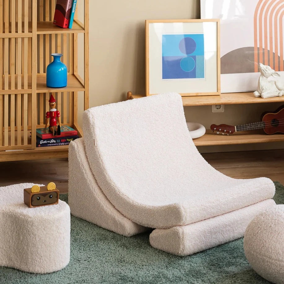 Cream White Moon Chair