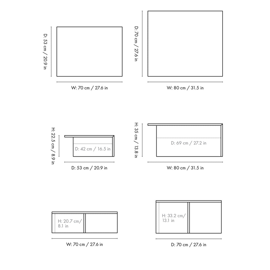 Distinct Grande Duo Tables - Travertine