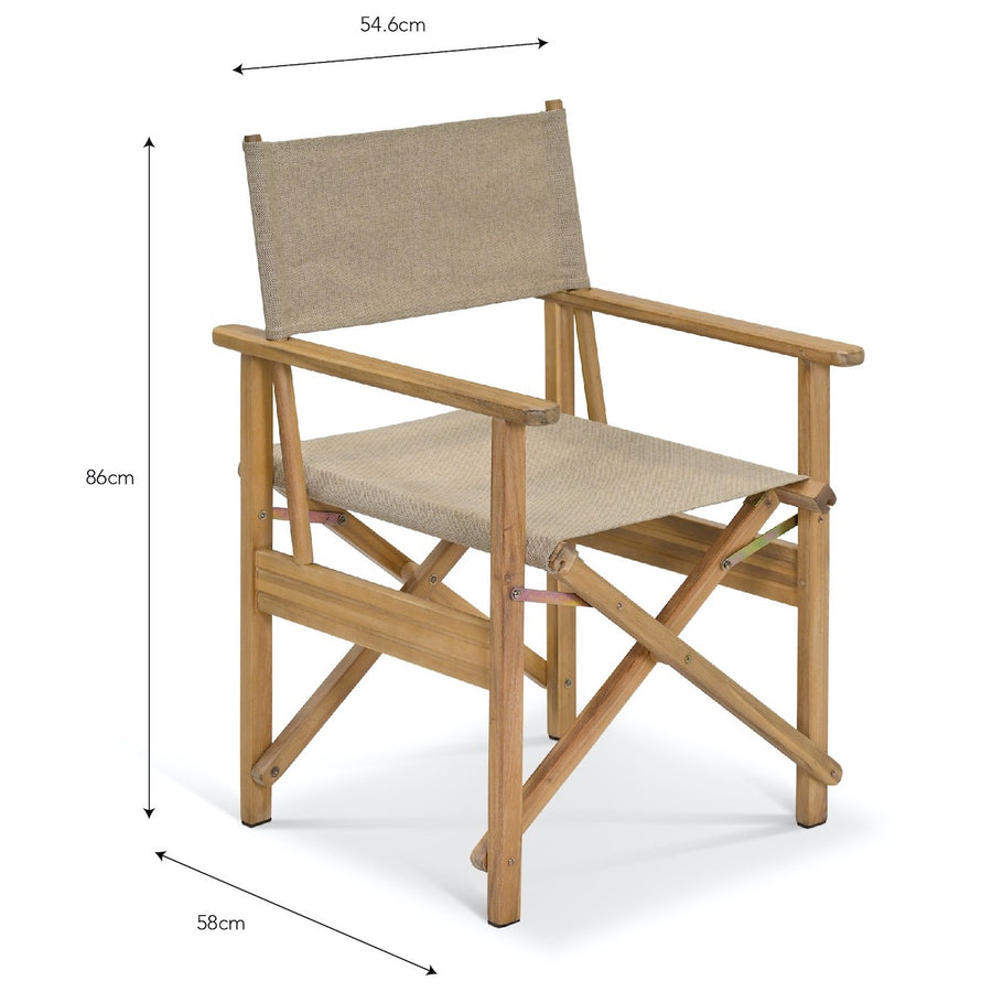 Hayle Directors Chair Natural