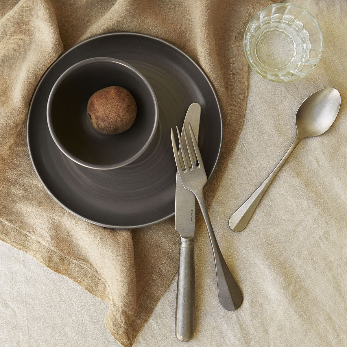 TineKhome Dessert Spoon, Stainless Steel CUTSPOON-S-MAT