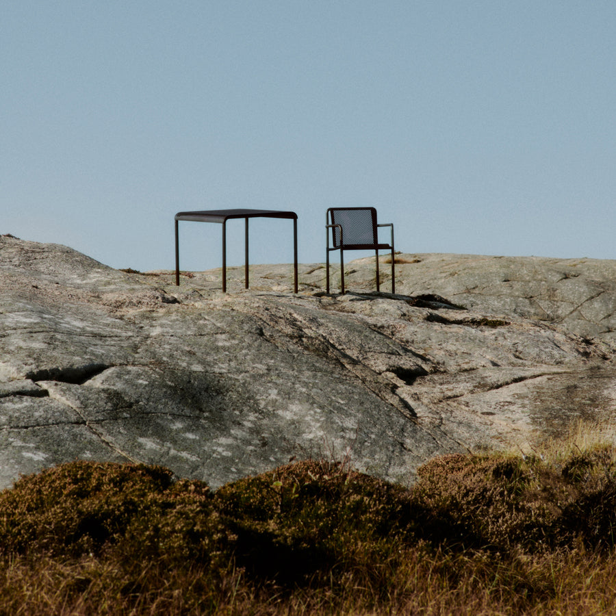 Dapple Chair With Arms - Dark Chocolate