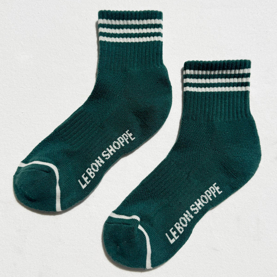 Girlfriend Socks: Hunter Green