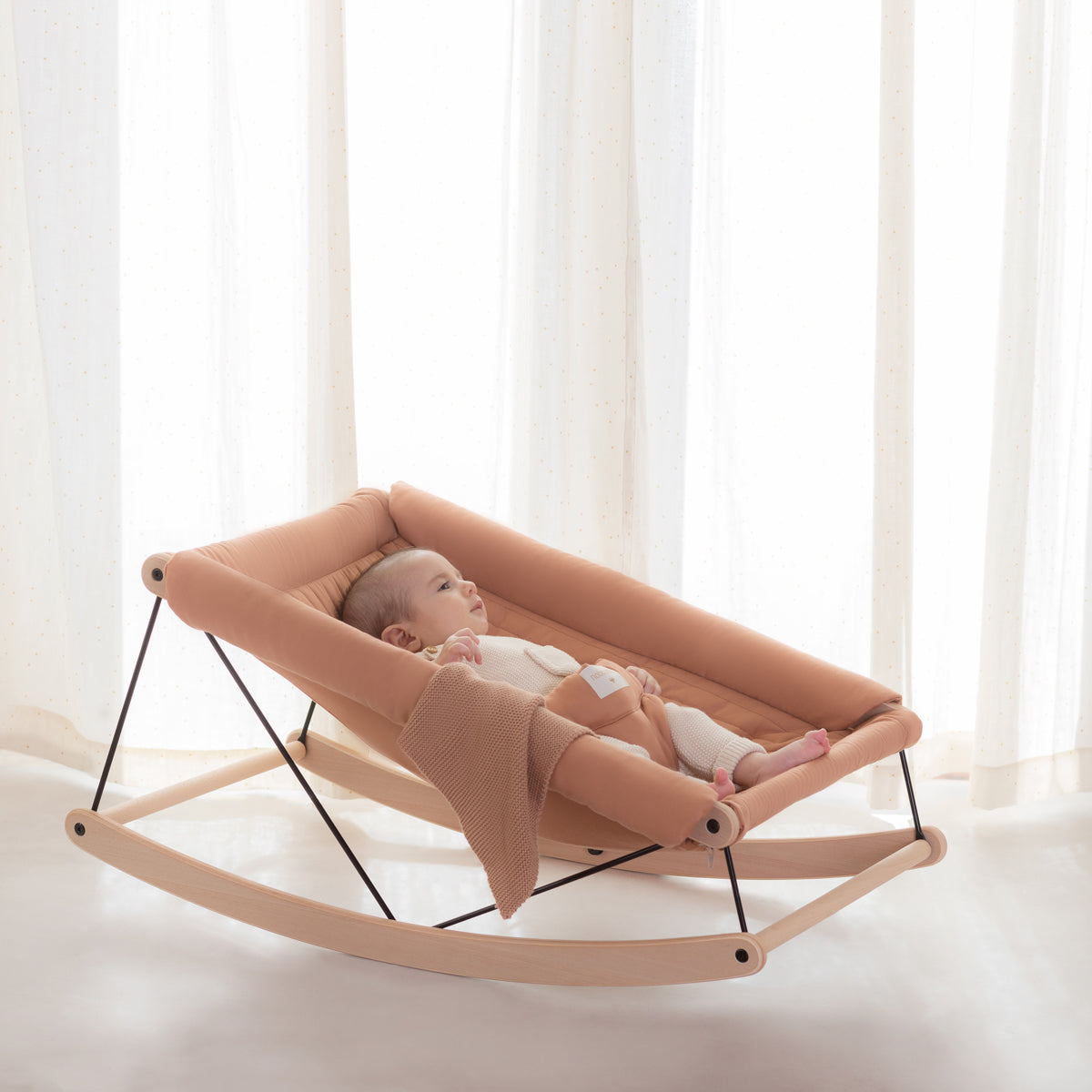 Growing Green Baby Bouncer - Sienna Brown