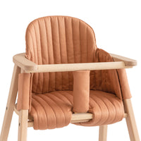 Thumbnail for Nobodinoz Growing Green High Chair Cushion - Sienna Brown