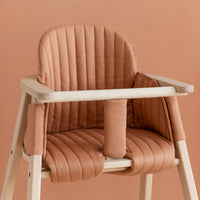 Thumbnail for Nobodinoz Growing Green High Chair Cushion - Sienna Brown
