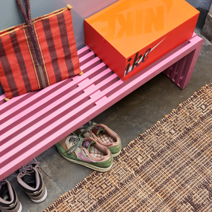 HK Living Slatted Bench Hot Pink MZM5270