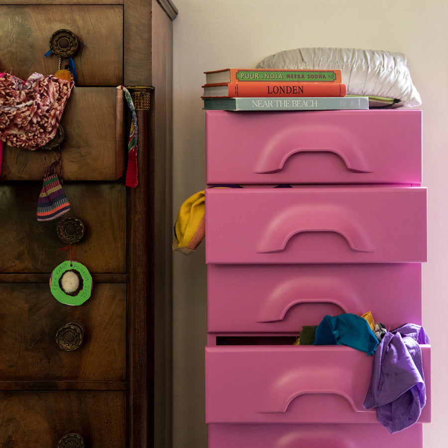 HK Living Chest of 8 Drawers, Urban Pink MKA1989