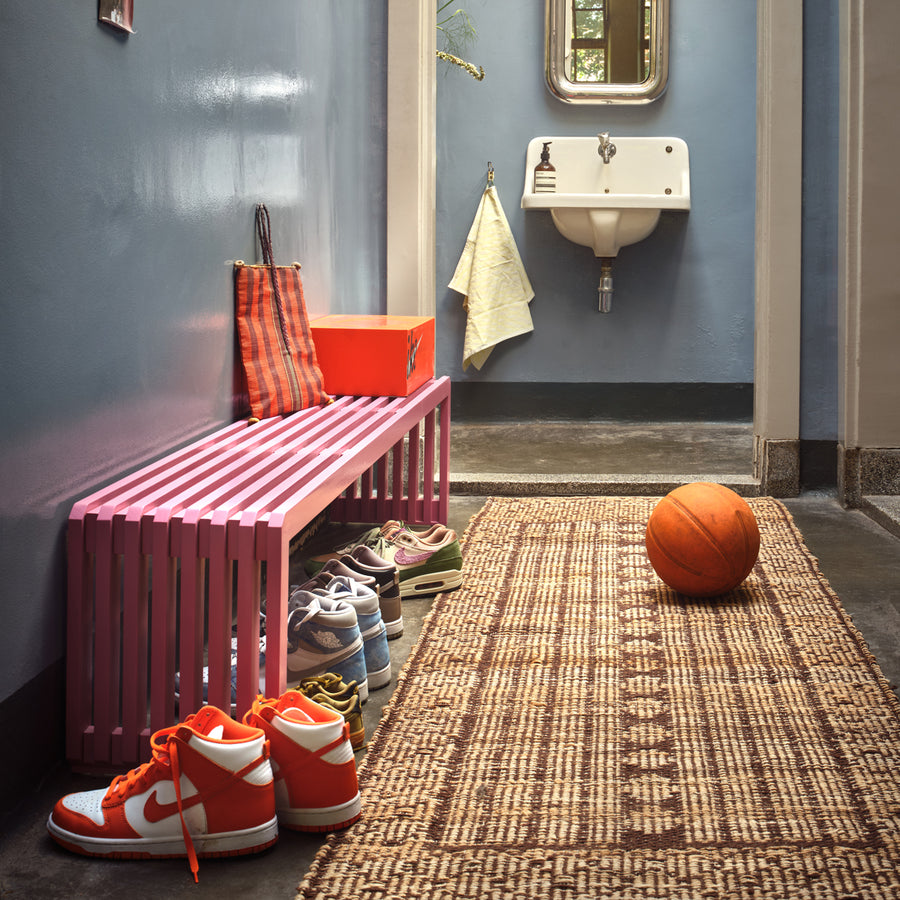 HK Living Slatted Bench Hot Pink MZM5270