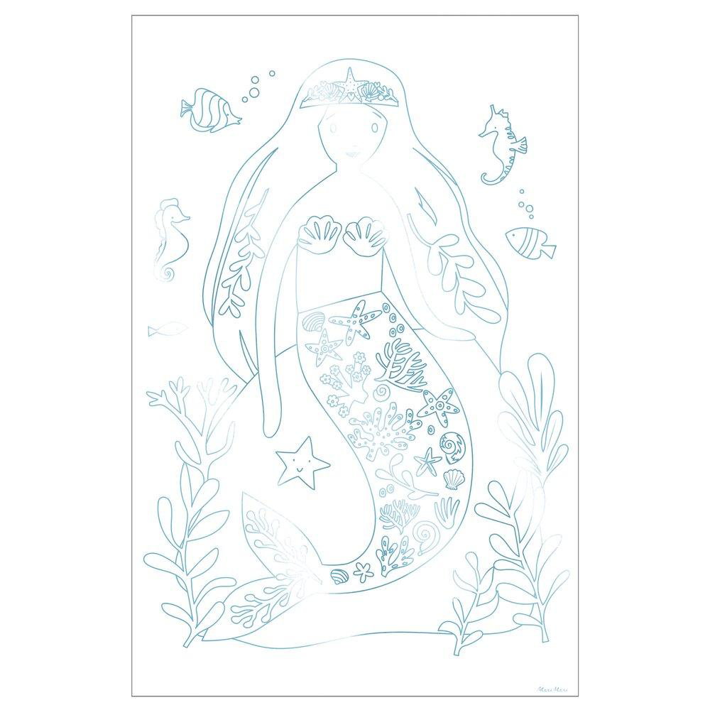 Mermaid Colouring Posters (set of 2)
