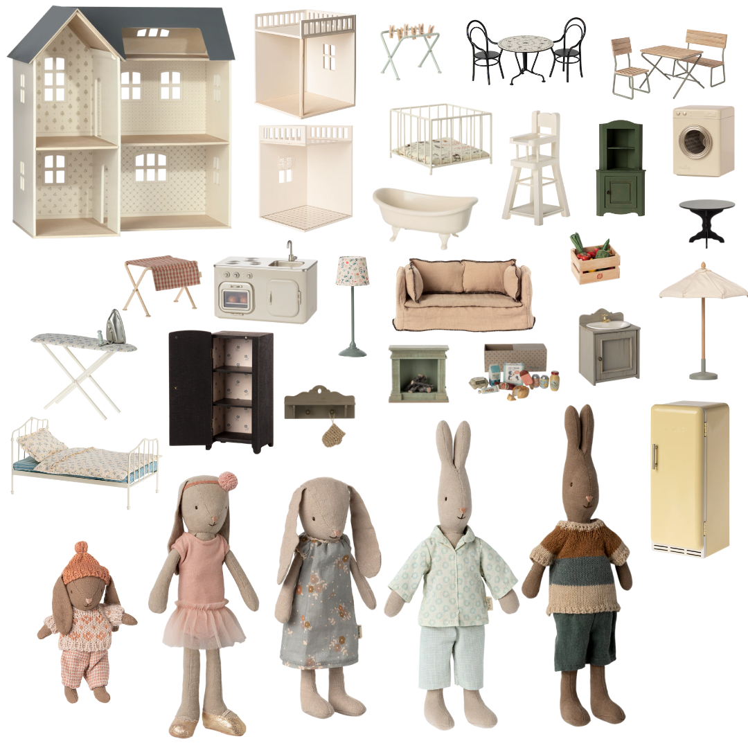 Maileg House Bundle – 30-Piece Miniature Dollhouse Collection