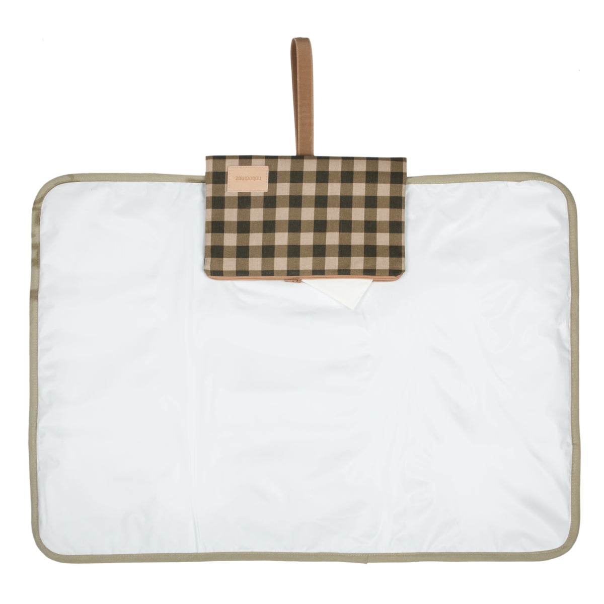 Hyde Park Waterproof Changing Pad - Green Checks