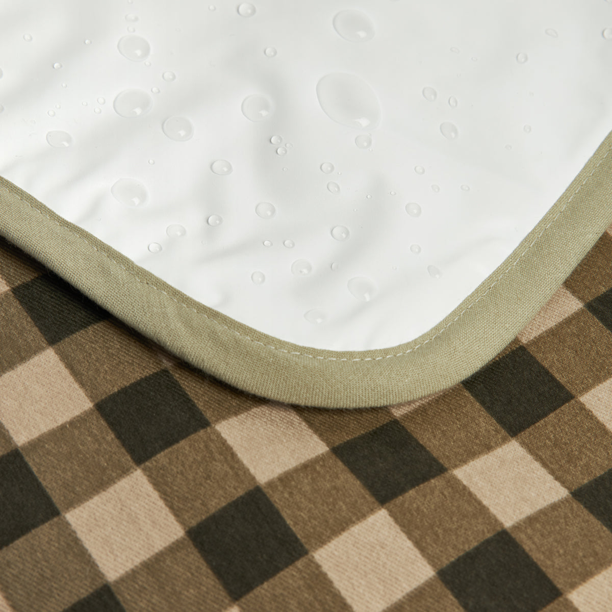 Hyde Park Waterproof Changing Pad - Green Checks