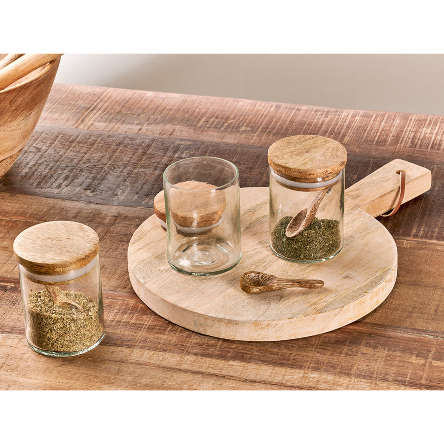 Izaan Spice Jar - Clear (Set of 3)