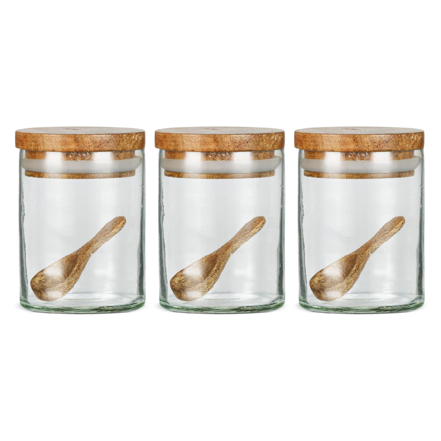 Izaan Spice Jar - Clear (Set of 3)