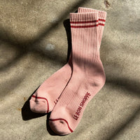 Thumbnail for Boyfriend Socks: Vintage Pink
