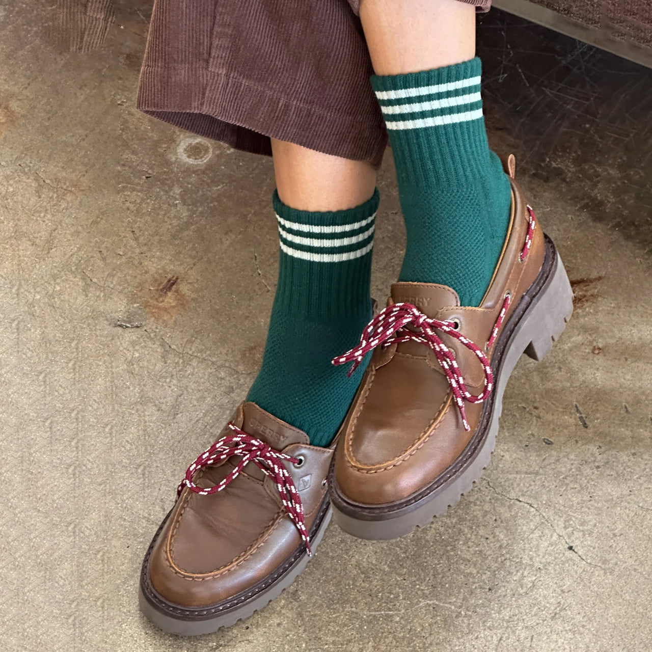 Girlfriend Socks: Hunter Green