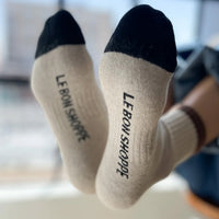 Thumbnail for Girlfriend Socks: Colour Block Black Coffee