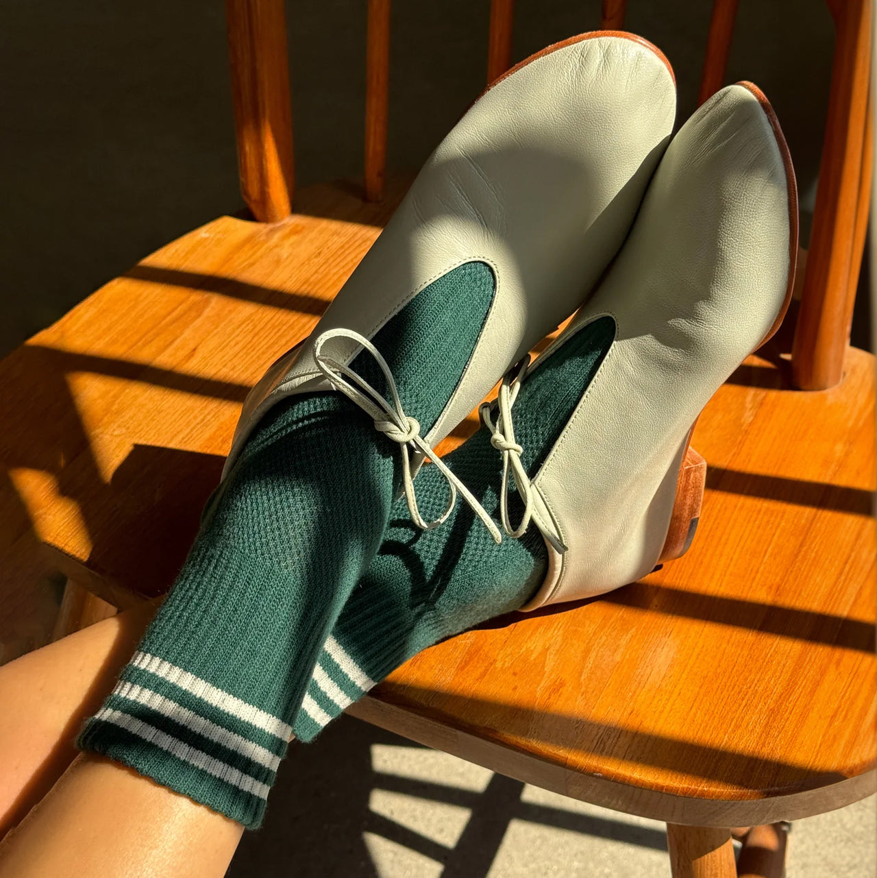 Girlfriend Socks: Hunter Green