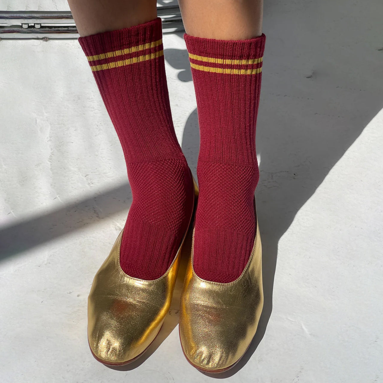 Boyfriend Socks: Cardinal