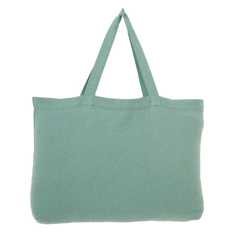 Lucciana Tote Shopper Linen Cotton - Celadon