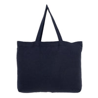 Thumbnail for Lucciana Tote Shopper Linen Cotton - Navy