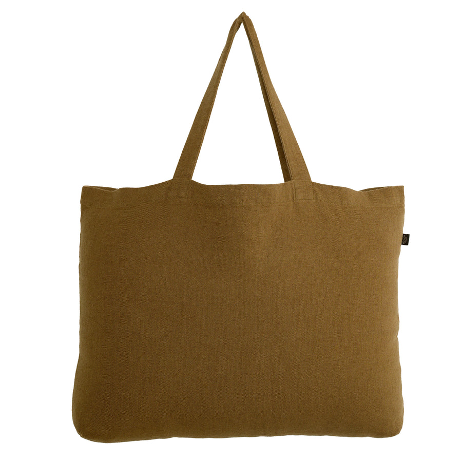 Lucciana Tote Shopper Linen Cotton - Gold