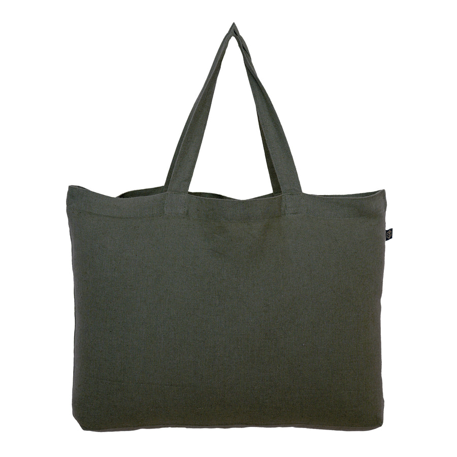 Lucciana Tote Shopper Linen Cotton - Kaki