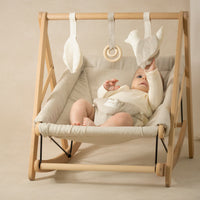 Thumbnail for Growing Green Lin Français Baby Bouncer - Grey