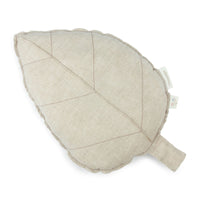 Thumbnail for Linen Français Leaf Cushion - Grey
