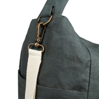 Thumbnail for Nobodinoz Français Linen Stroller Bag - Green Blue