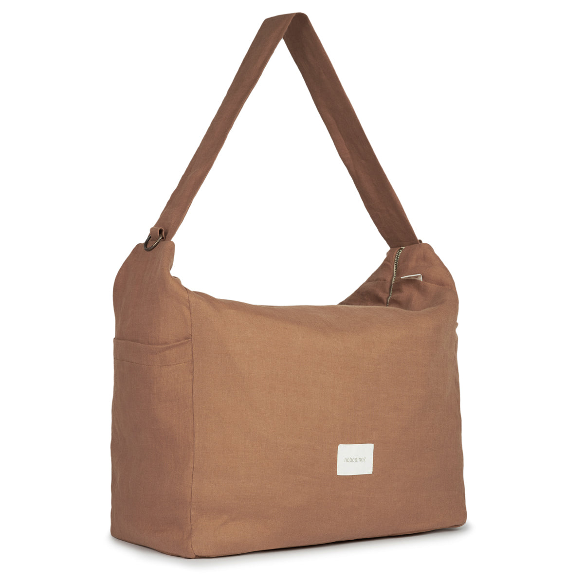 Nobodinoz Français Linen Stroller Bag - Noisette