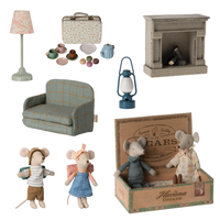 Thumbnail for Maileg Lounge Bundle Blue Sofa