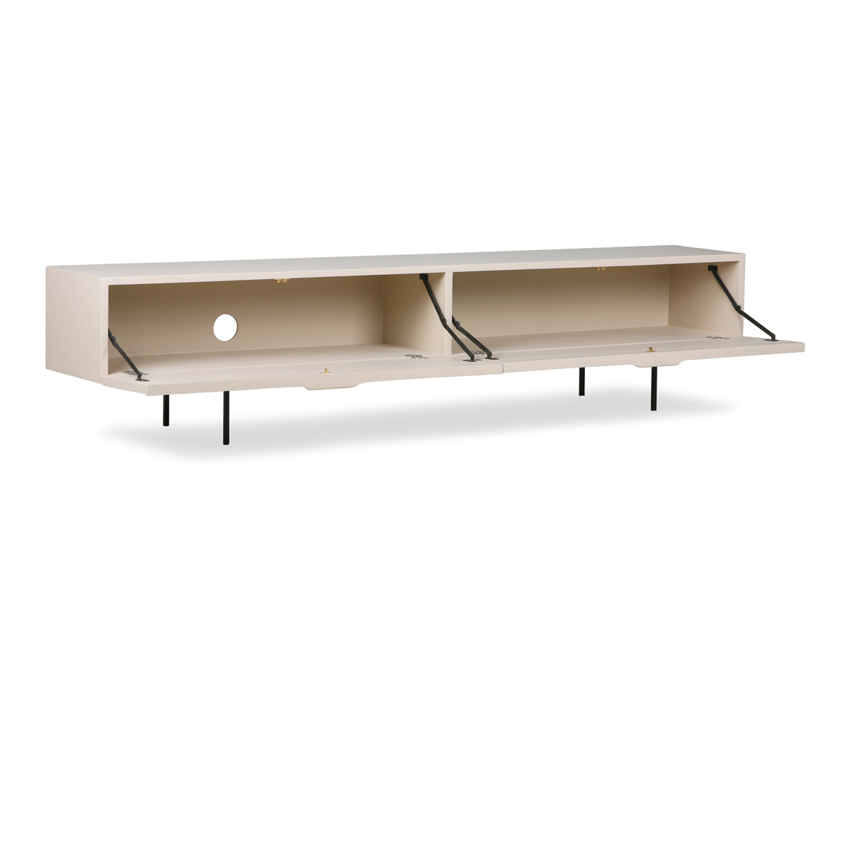 HK Living TV Cabinet Wood Grain 167cm, Sand MKA1944