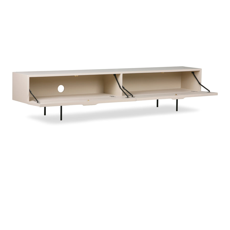 HK Living TV Cabinet Wood Grain 167cm, Sand MKA1944