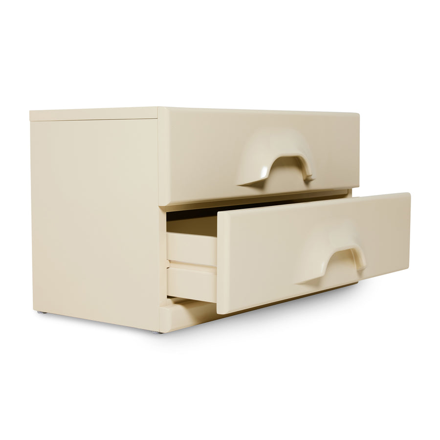 HK Living Chest of 2 Drawers, Cream MKA1984