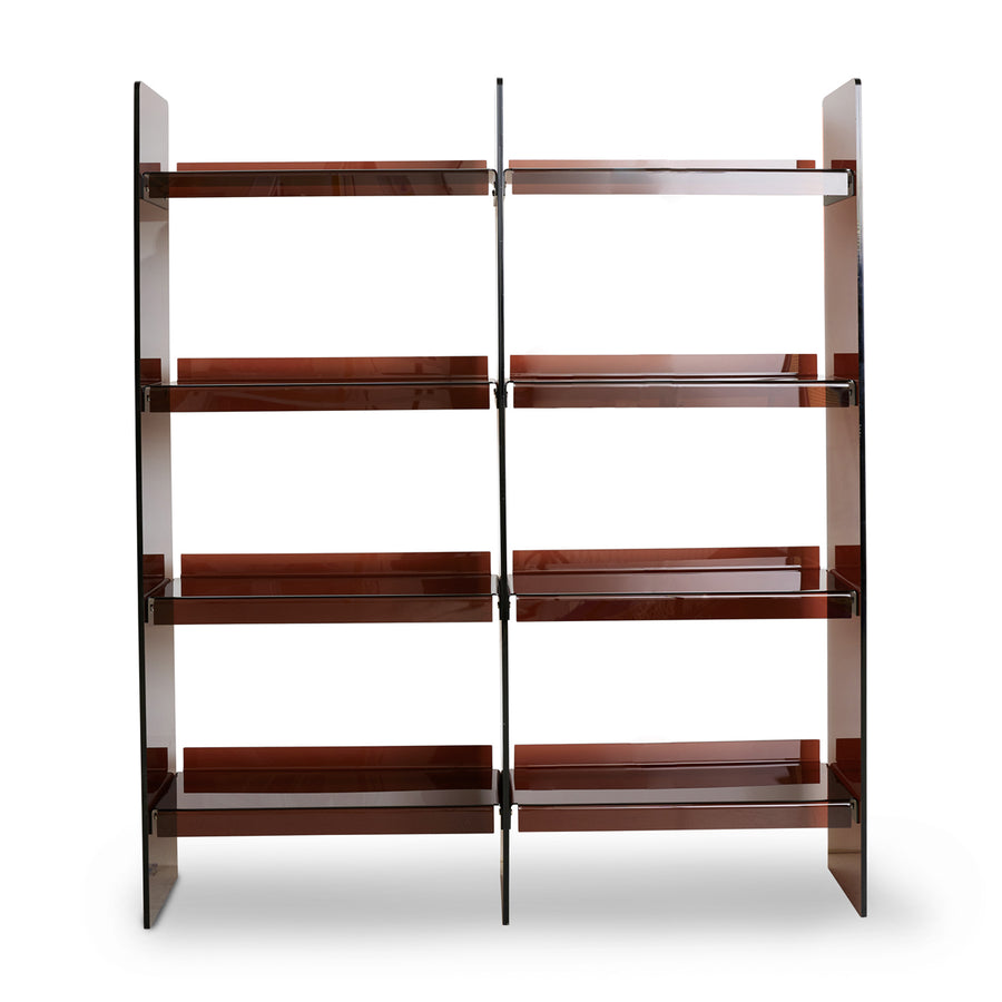 HK Living Acrylic Cabinet 160cm Smokey Brown MKA1990