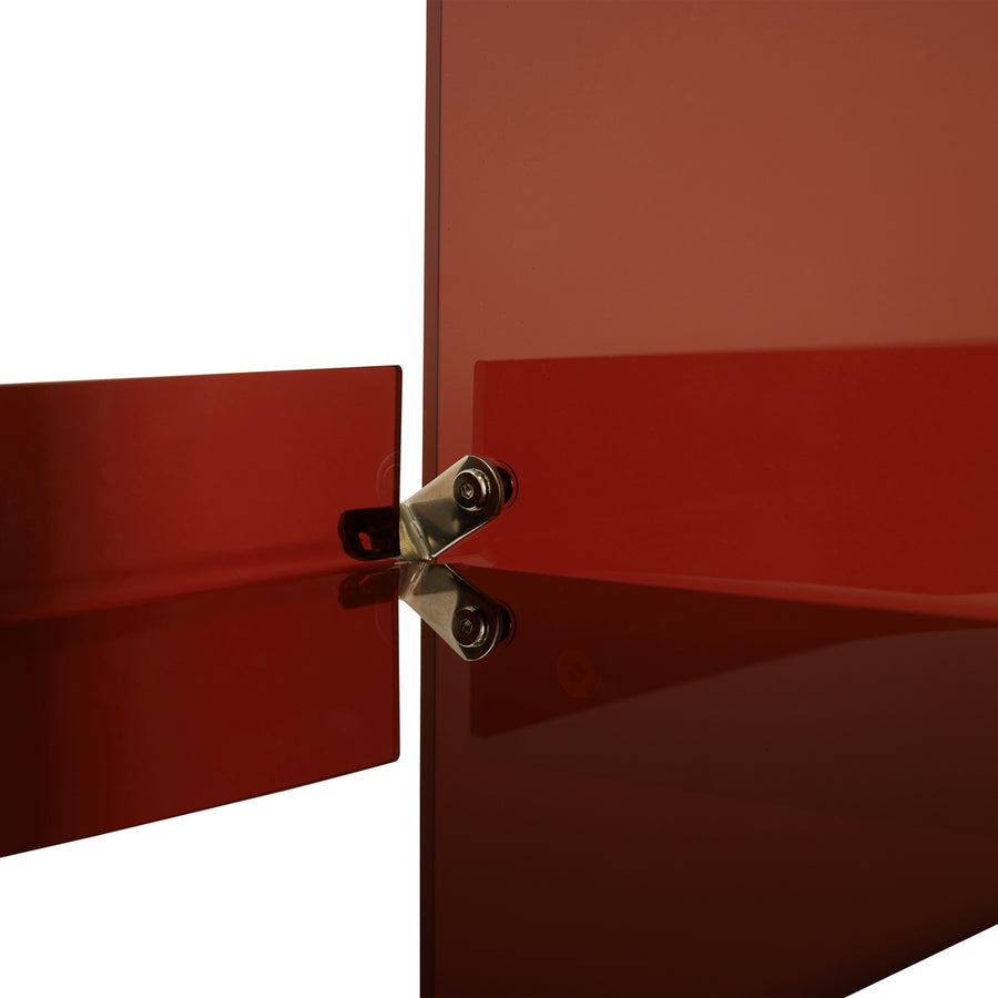 HK Living Acrylic Cabinet 160cm Smokey Brown MKA1990