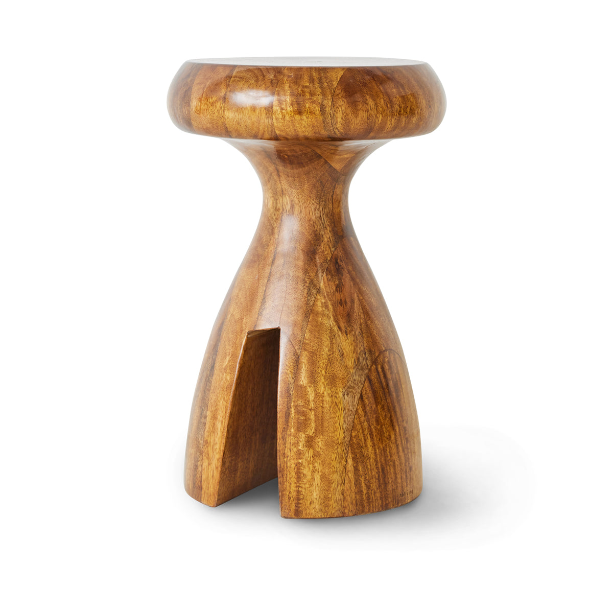 HKliving Wooden Stool Chestnut MSK3713