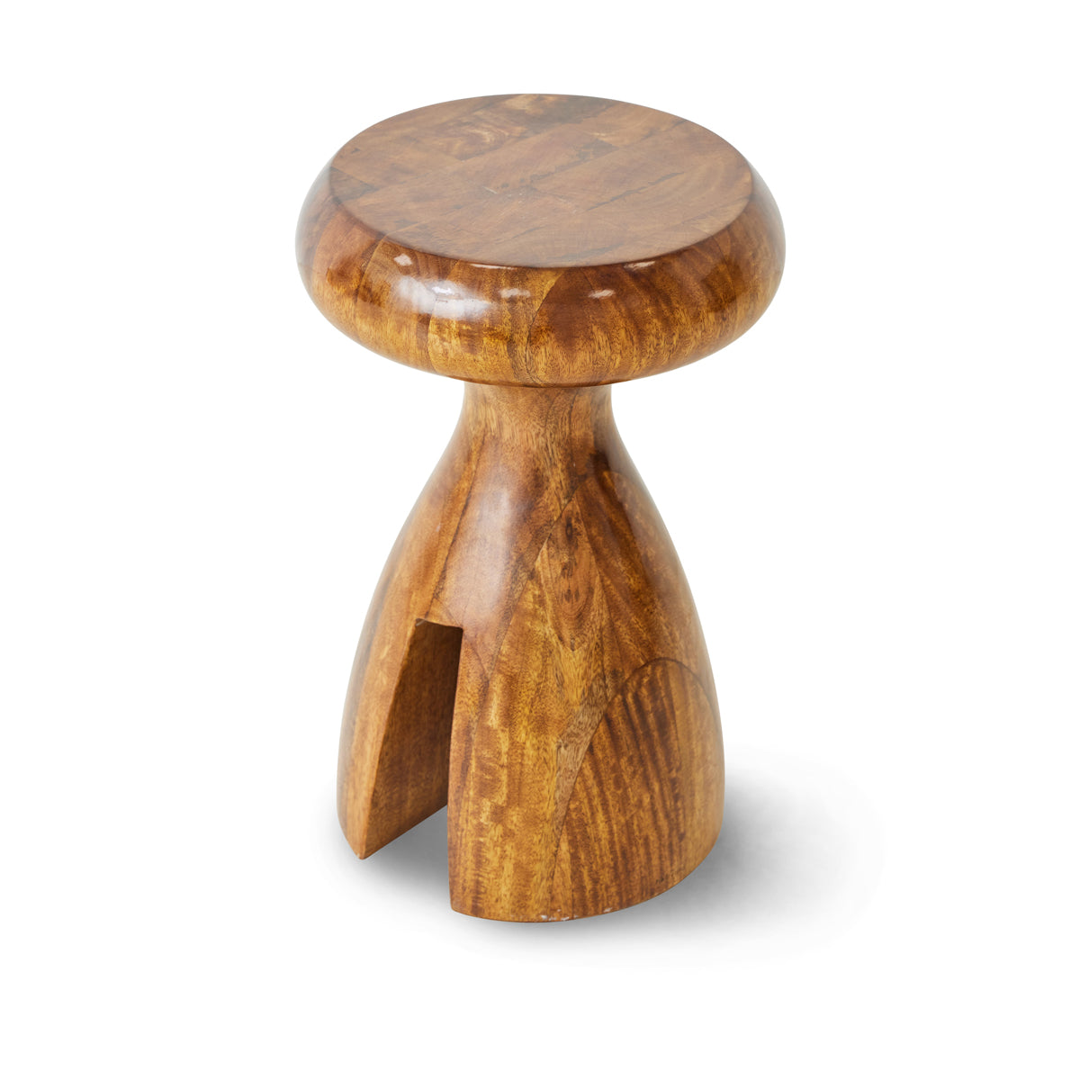 HKliving Wooden Stool Chestnut MSK3713